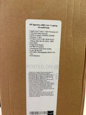 New Laptop HP 16GB Intel Core Ultra 7 SSD 1T