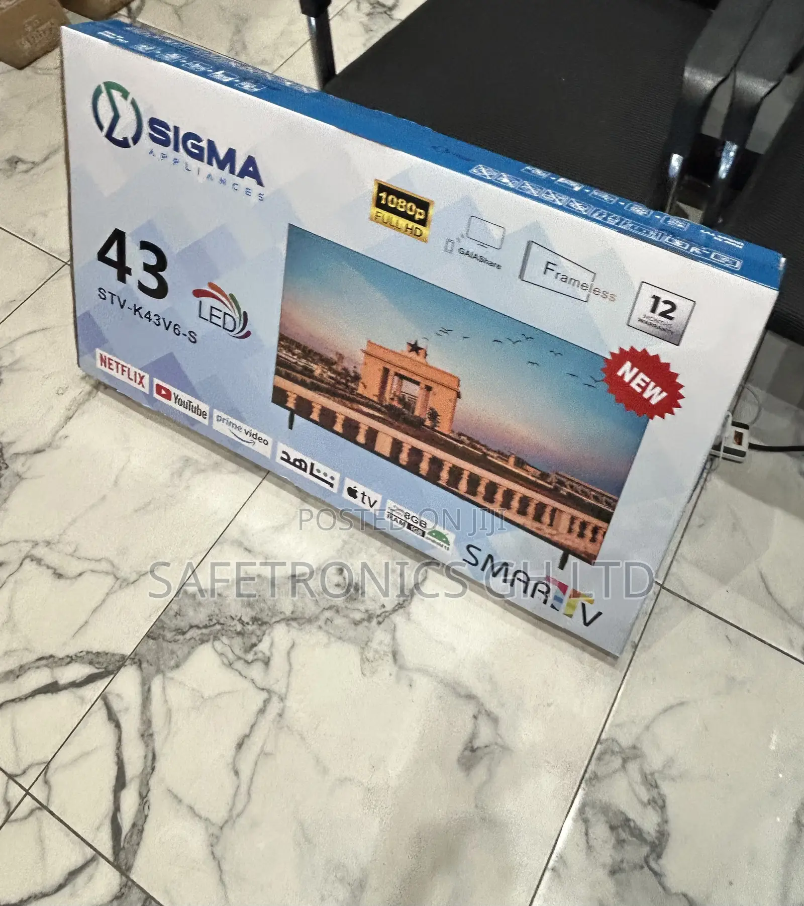 Available New Sigma Full Hd Smart Led 43 Inch Sig-K43v6-S Android Tv