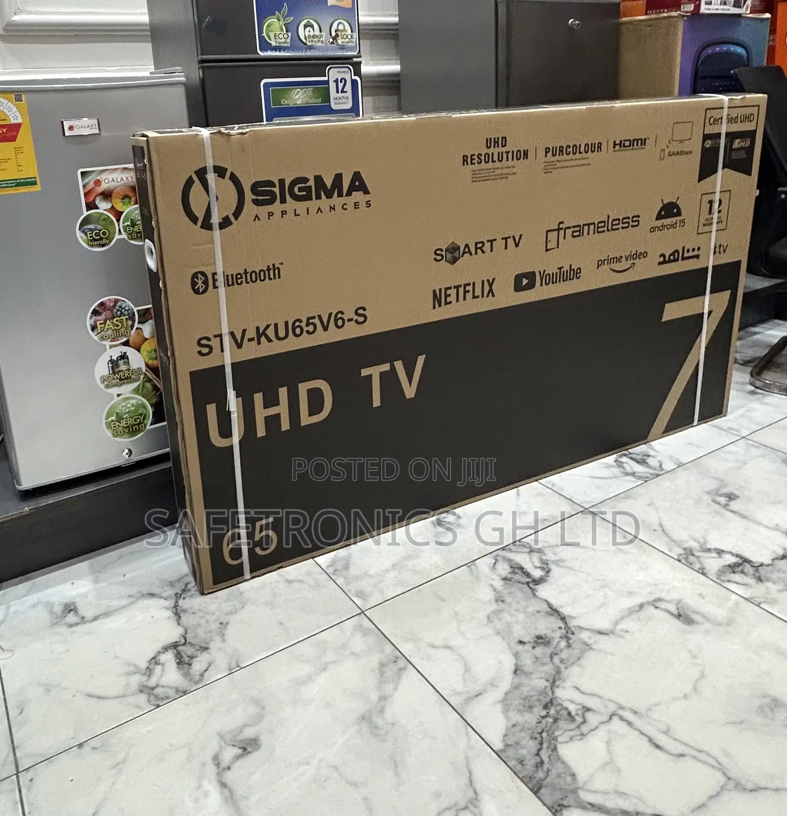 Try Out Original Uhd Led Sigma 65 Inch Sig-Ku65v6-S Smart Tv