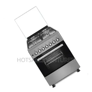 Durable Ferre 60x60 Full Gas Cooker, 4 Burners Stainless Steel