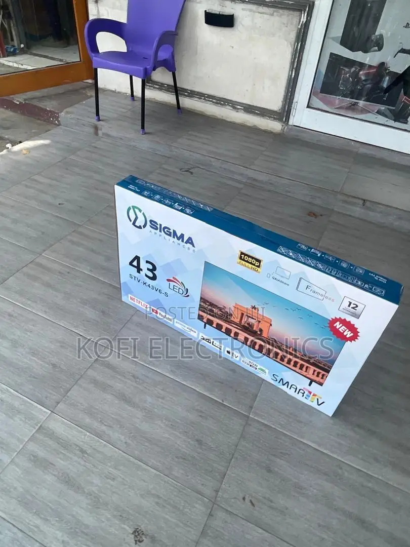 Sigma 43-Inch Smart Led Tv Remote Crystal-Clear Viewing Experience