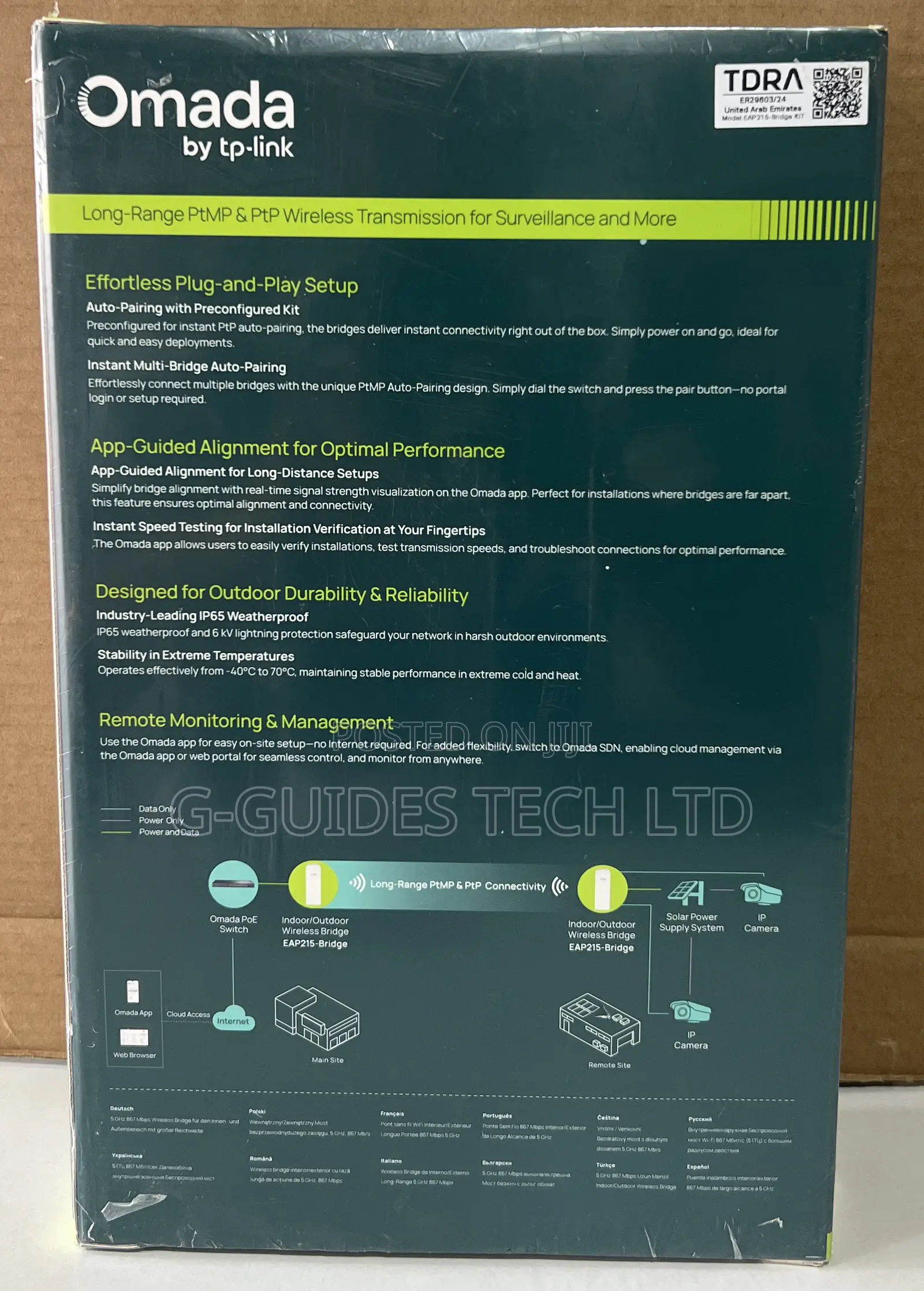 Tp-Link Eap215-Bridge Kit Long-Range Indoor/Outdoor Wireless Bridge
