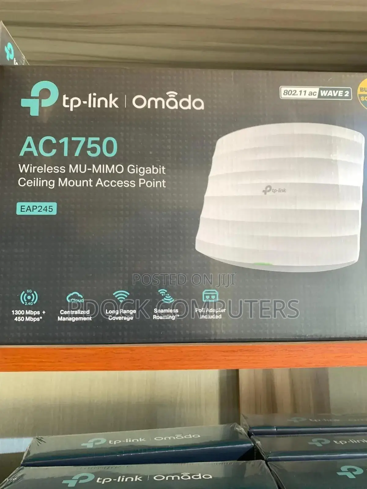 Tp-Link Ac1750 Wireless Gigabit Ceiling Mount Ap Eap245 Indoor
