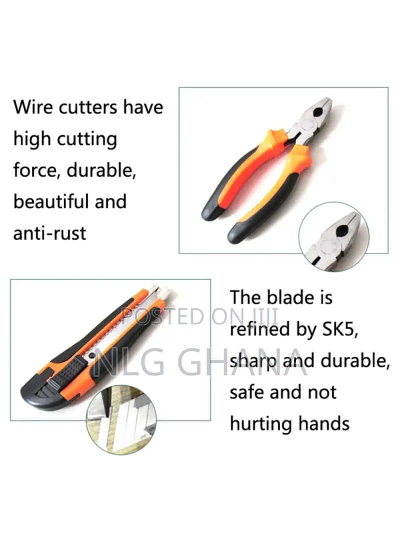 2109b 9pcs / Set Carbon Steel Utility Knife Wire Cutter. Tvx24157