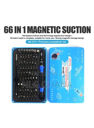 66-in-1 Precision Screwdriver Set With 64 Bits Magnetic. Tvx10743