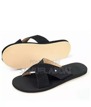 Casual Cross Leather Slippers