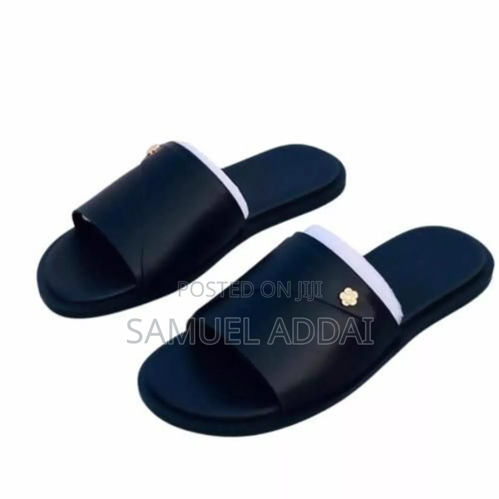 Casual Cross Leather Slippers