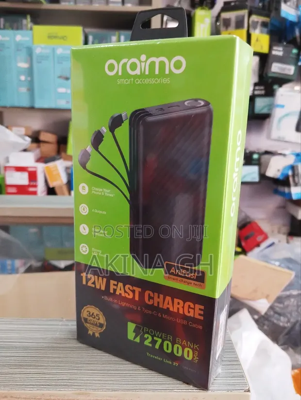 Oraimo 12w Fast Charging Power Bank 27000mah Opb-P5271 3