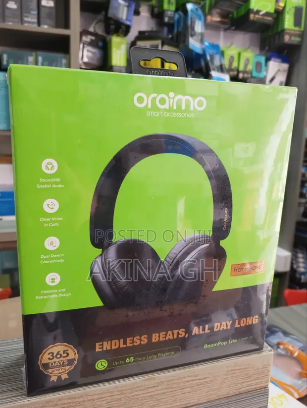 Oraimo Boompop Lite Bluetooth Headset Ohp-317 2