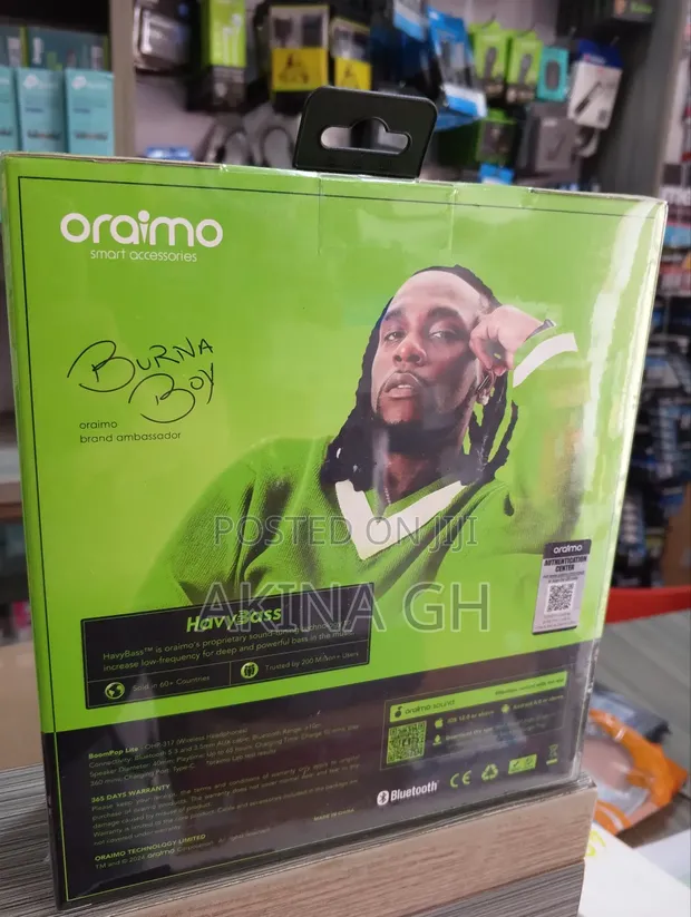 Oraimo Boompop Lite Bluetooth Headset Ohp-317 3