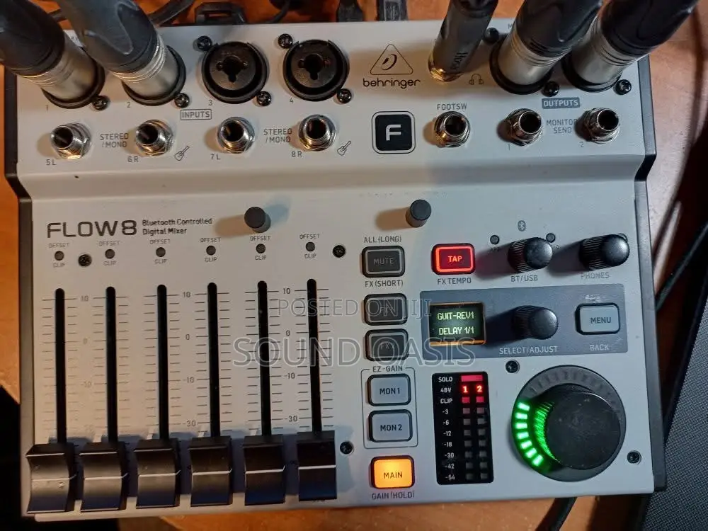 Behringer Flow 8 Digital Mixer With Bluetooth Audio and App Control