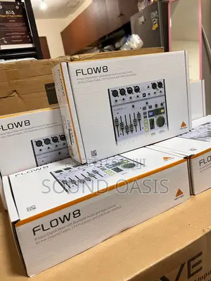 Behringer Flow 8 Digital Mixer With Bluetooth Audio and App Control