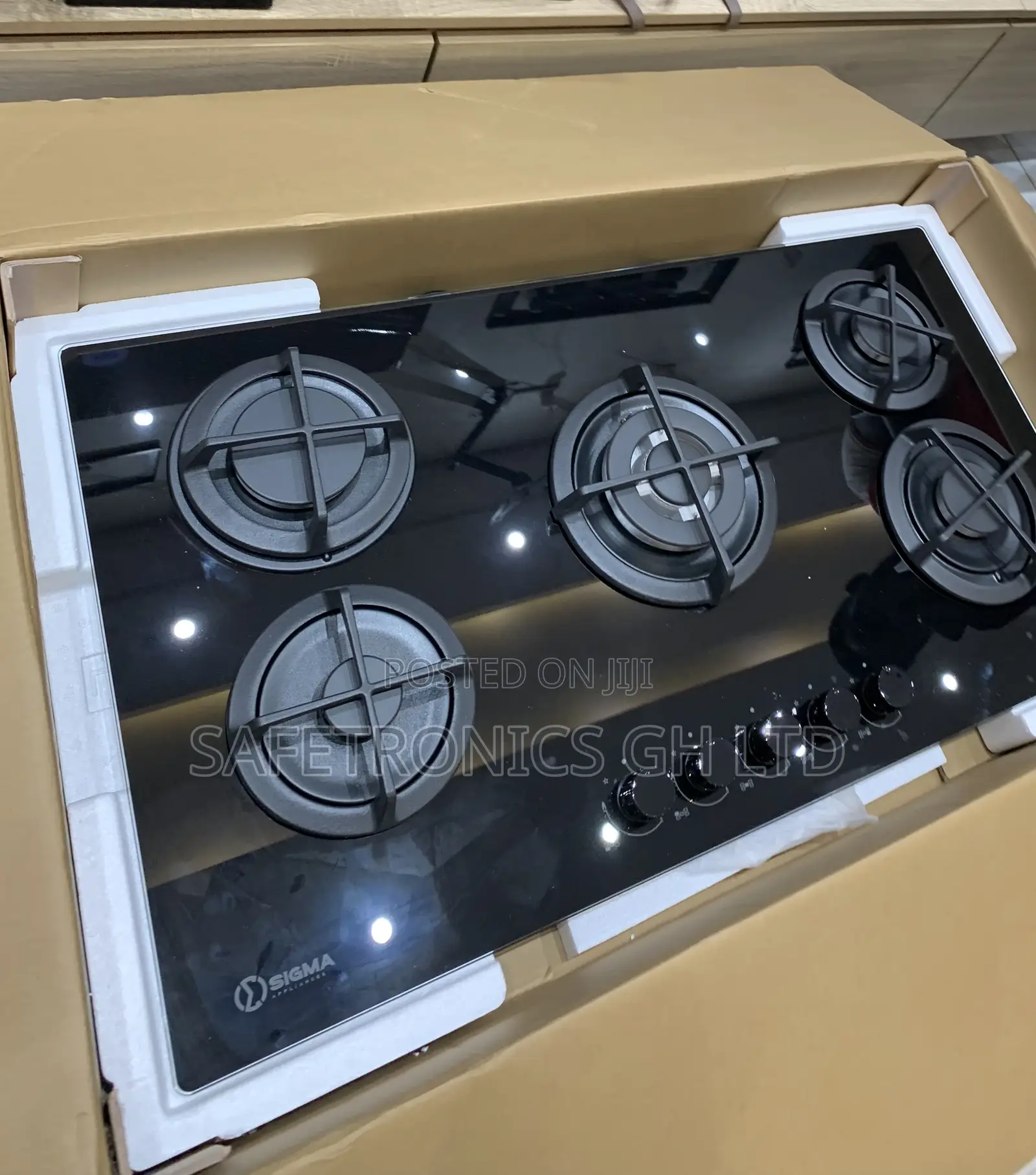 Bag Away New Sigma 90cm 5 Hob Cooker Sbi-Ghob-M90gq503 Ceramic