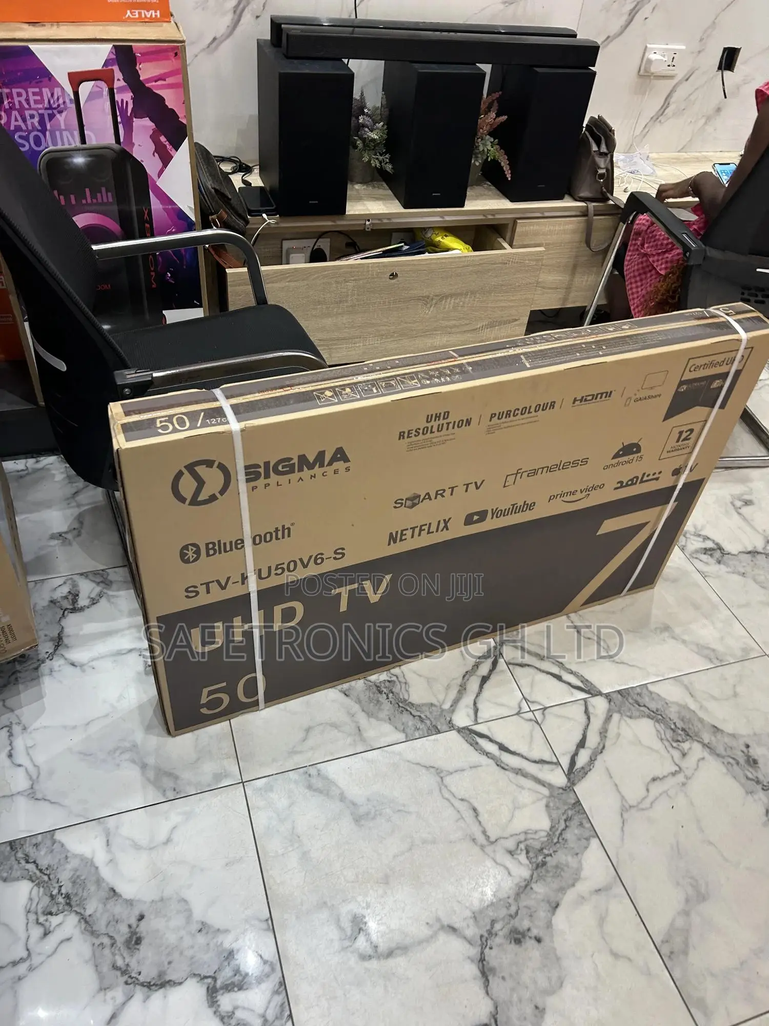 Try Out Quality Sigma Led 50 Inch Uhd 4k Smart Stv-ku50v6-s Frameless