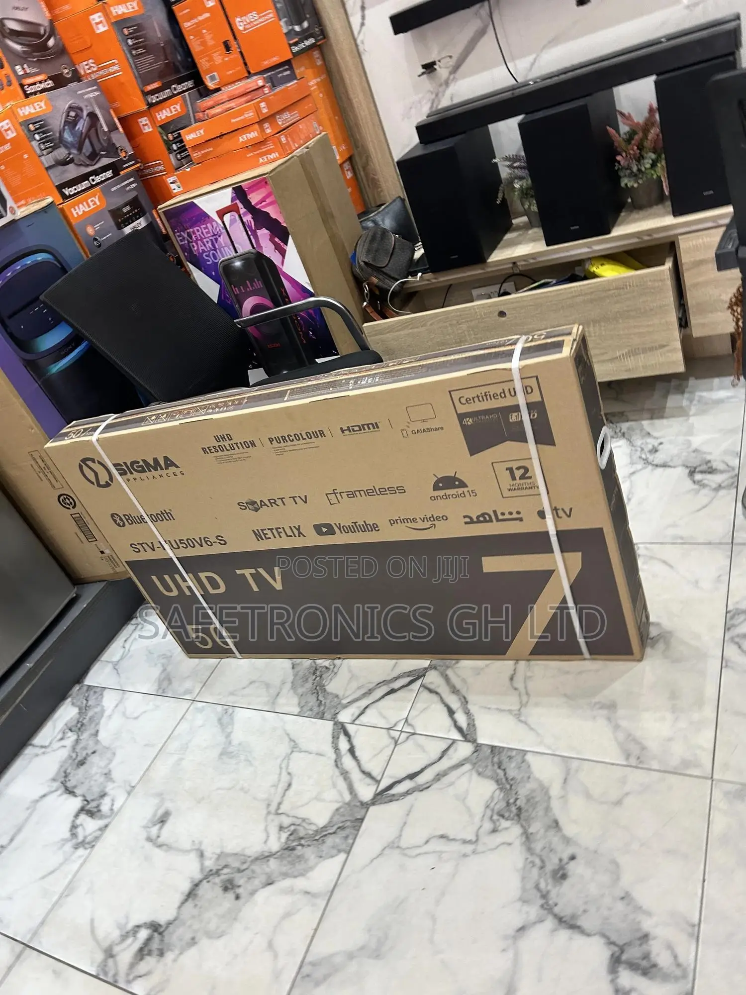 Try Out Quality Sigma Led 50 Inch Uhd 4k Smart Stv-ku50v6-s Frameless