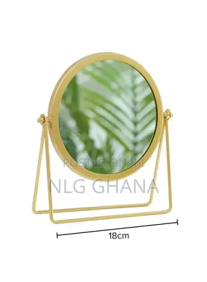 6.3inch Rotating Round Desk Makeup Mirror, Portable. Ghx5490