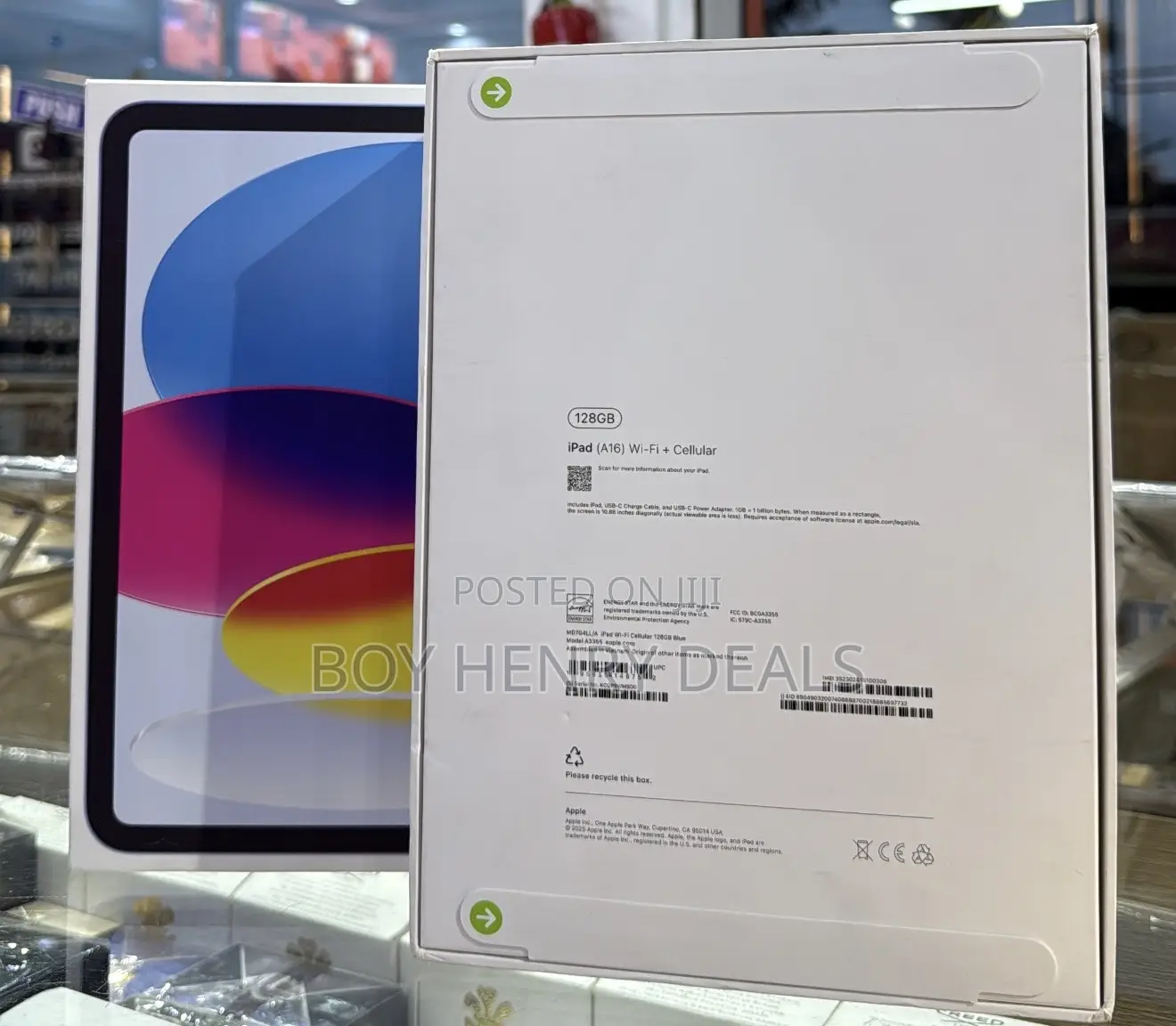 New Apple iPad (2025) 128 GB Blue