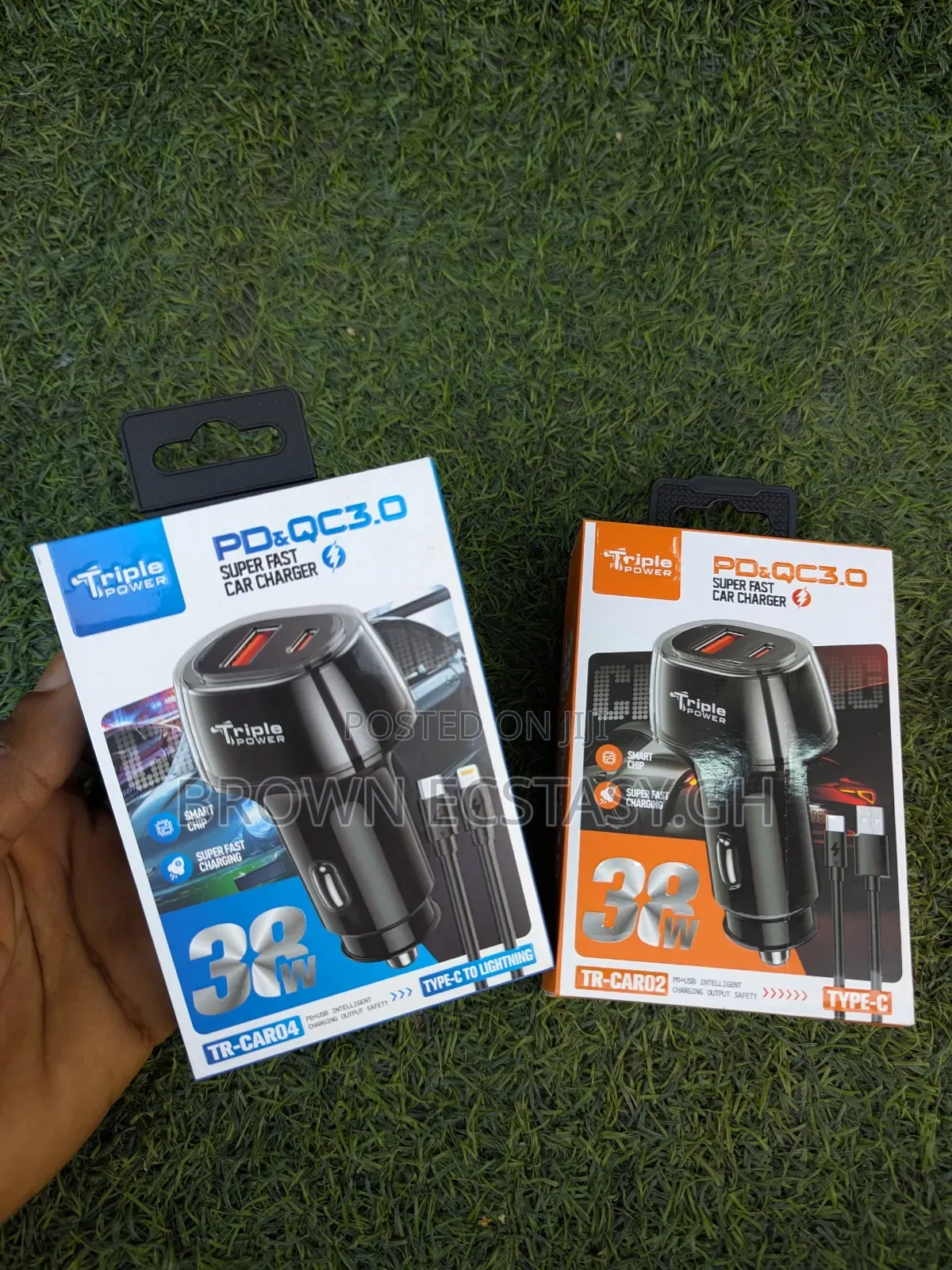Triple Power 38watts Super Fast Car Charger