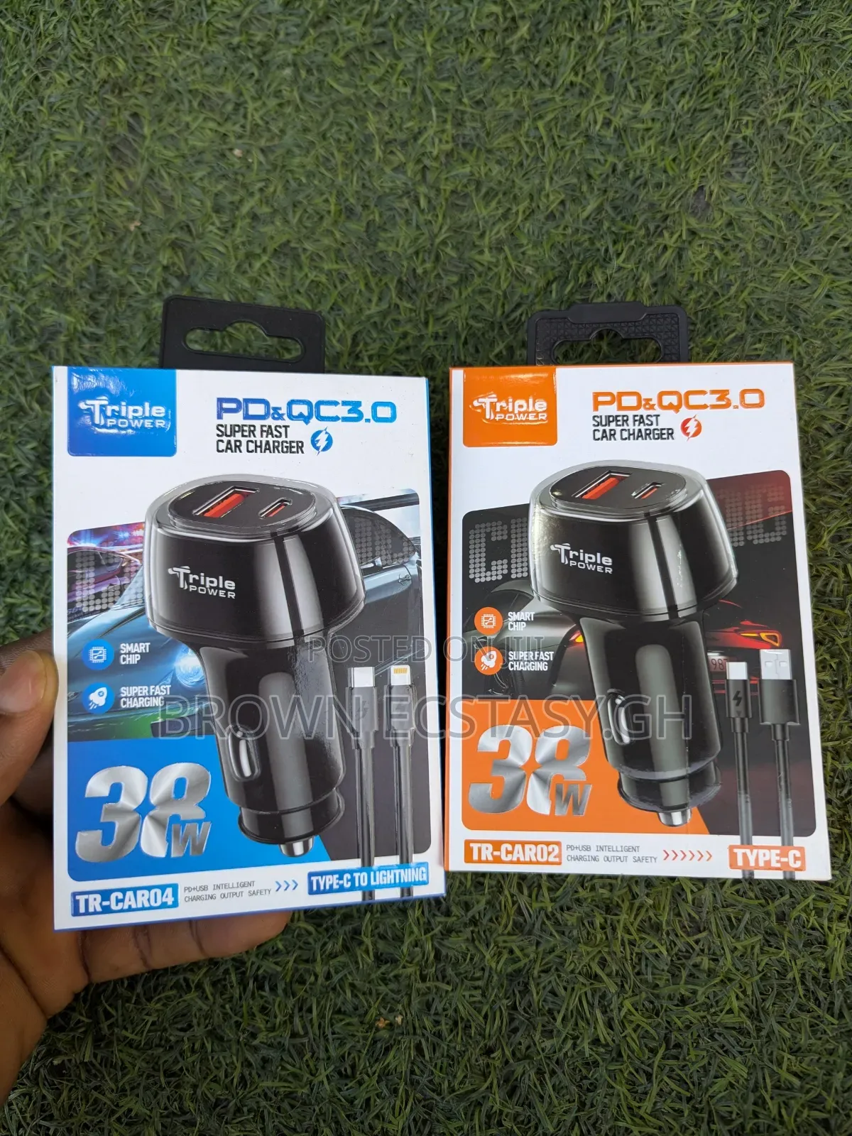 Triple Power 38watts Super Fast Car Charger