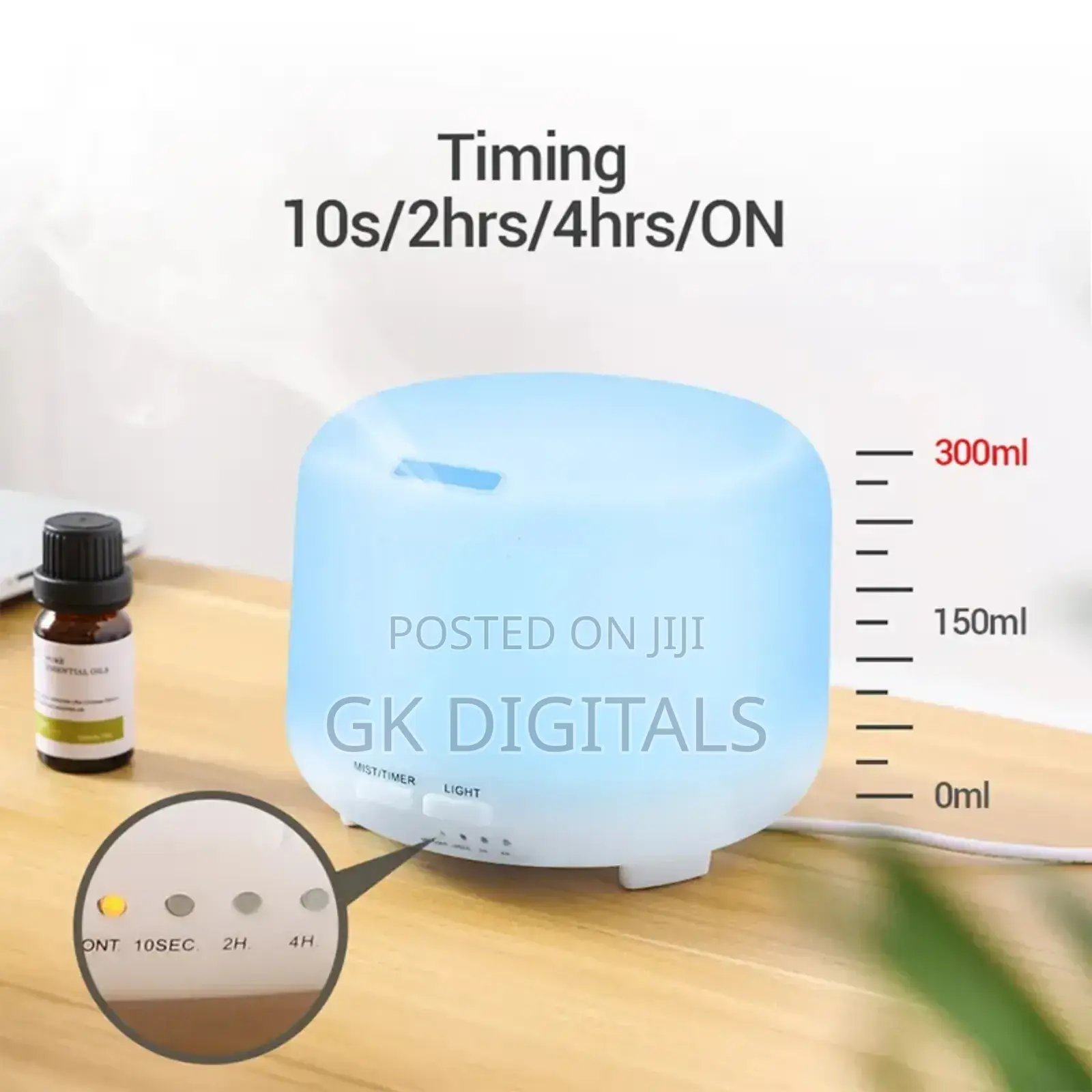 Electric Aroma Diffuser With Led Light - Essential Oil Diffuser