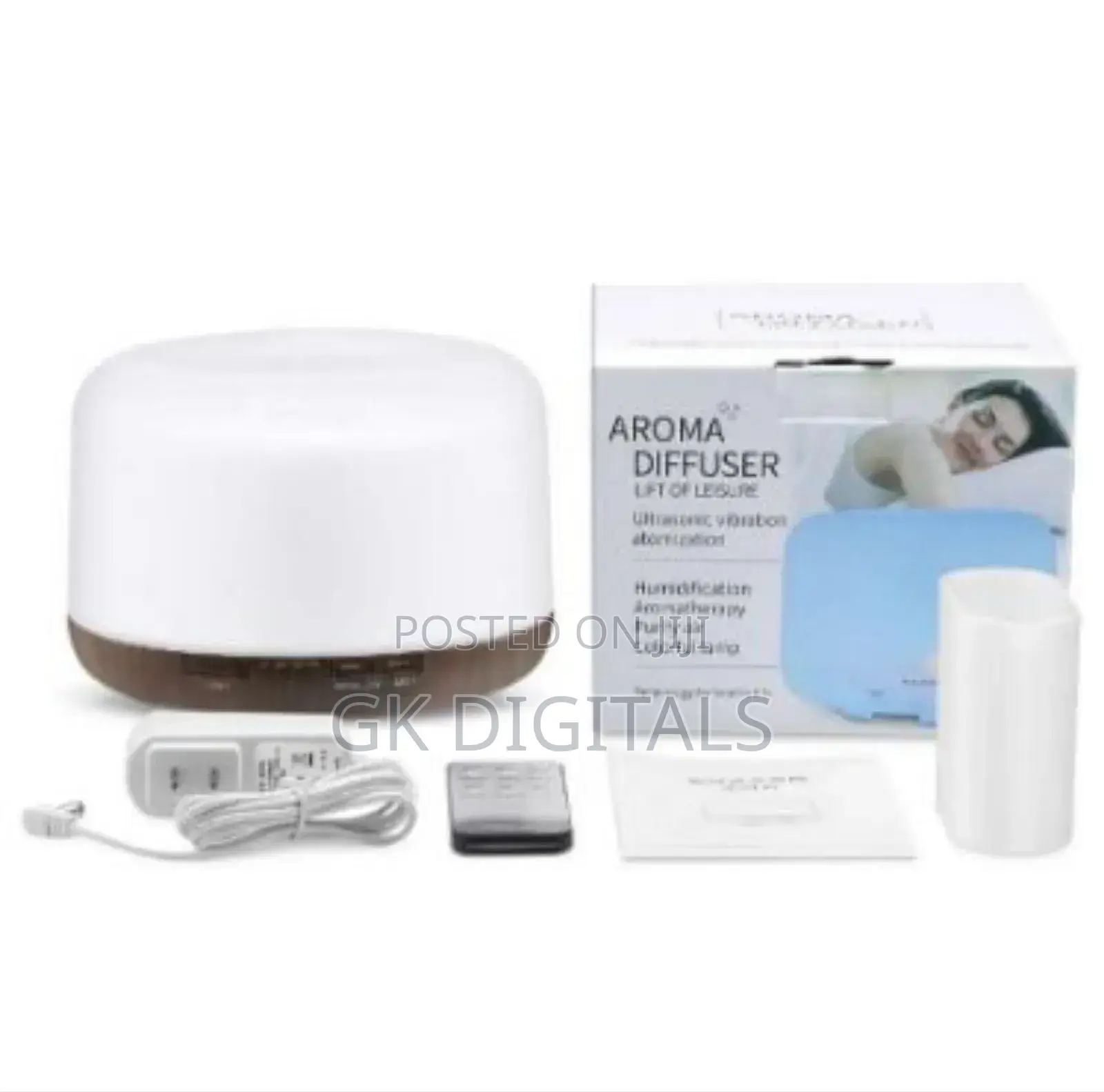 Electric Aroma Diffuser With Led Light - Essential Oil Diffuser