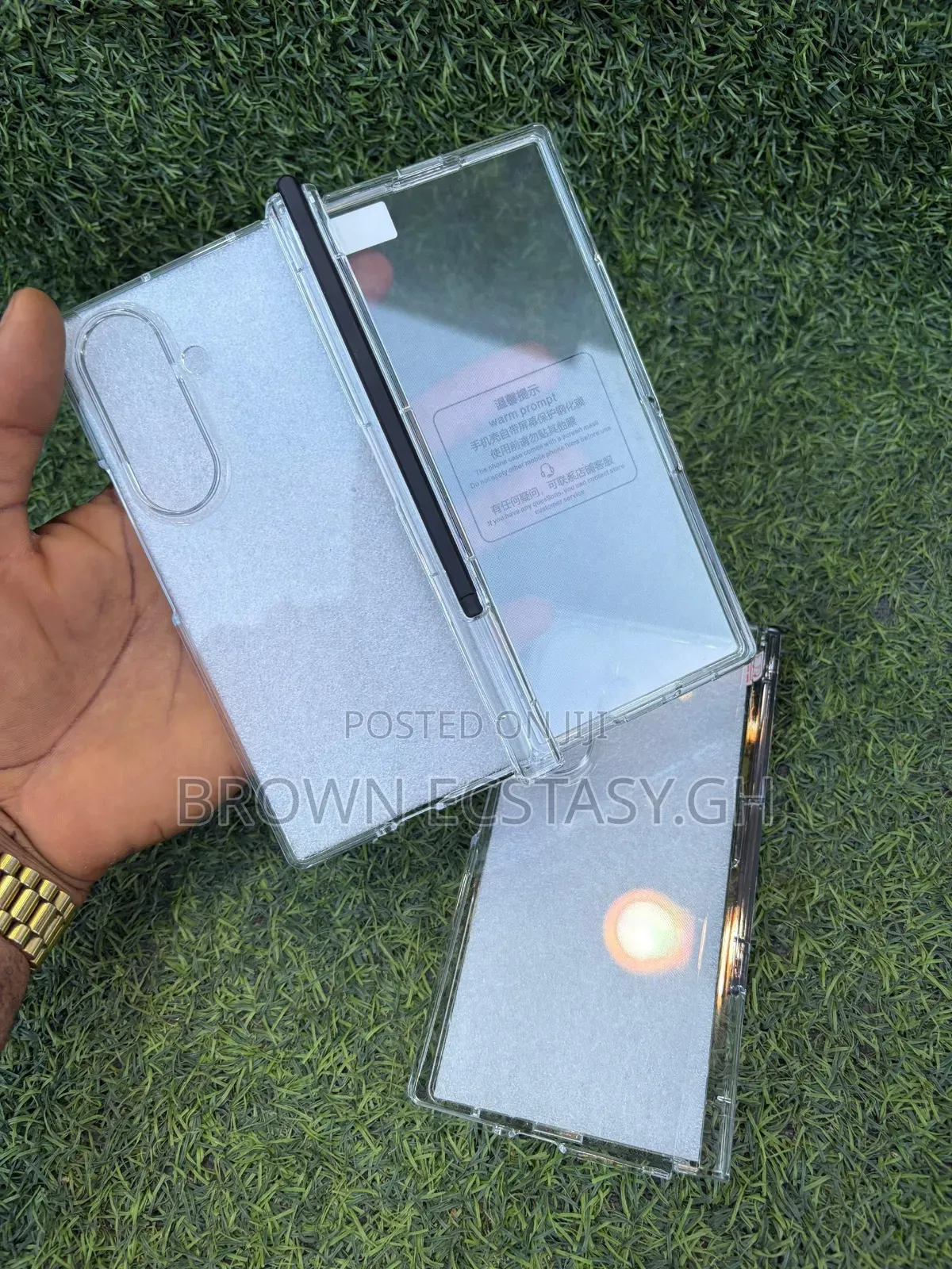 Z Fold 7 Clear S Pen Case With Screen Protector