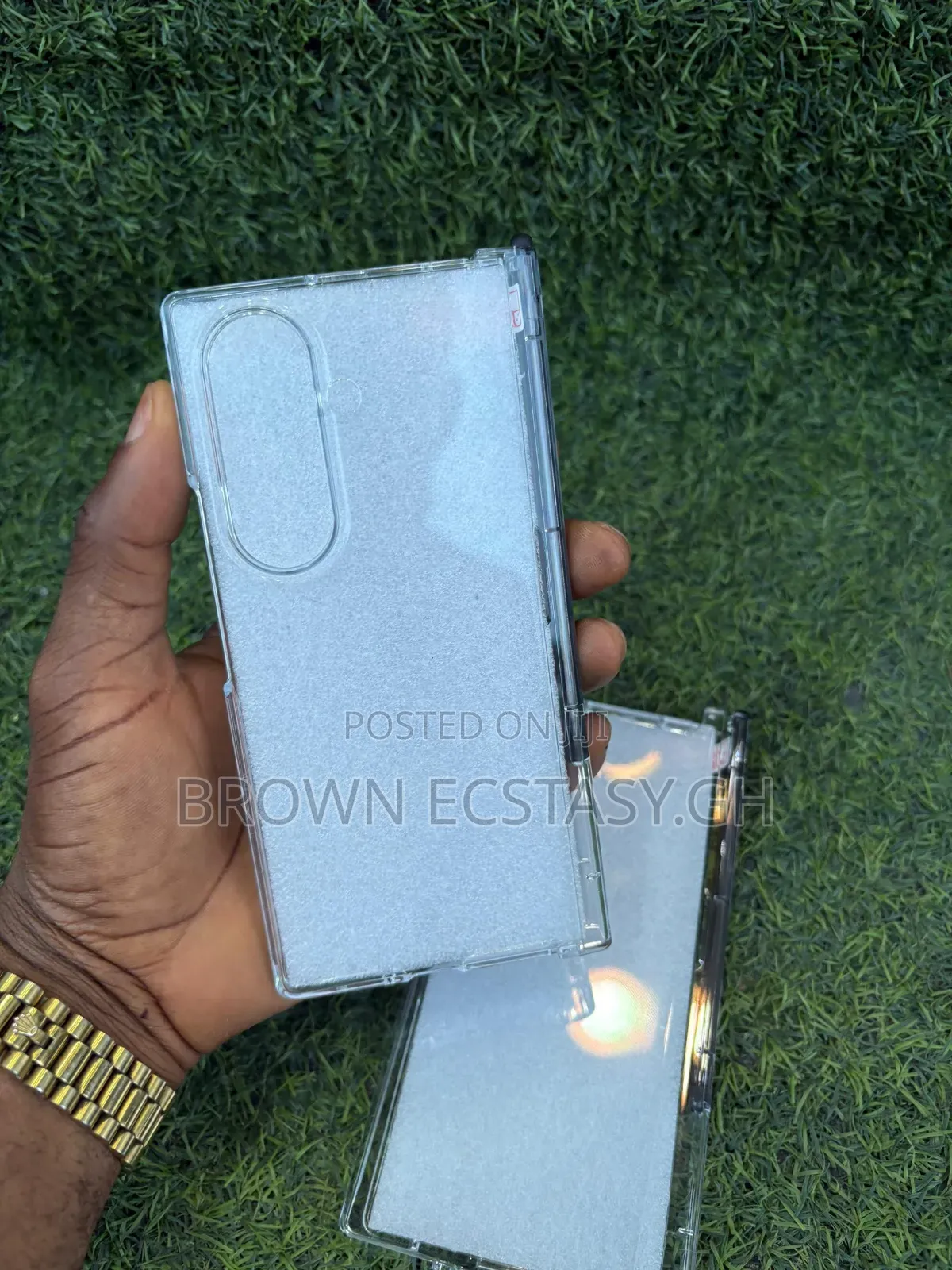 Z Fold 7 Clear S Pen Case With Screen Protector