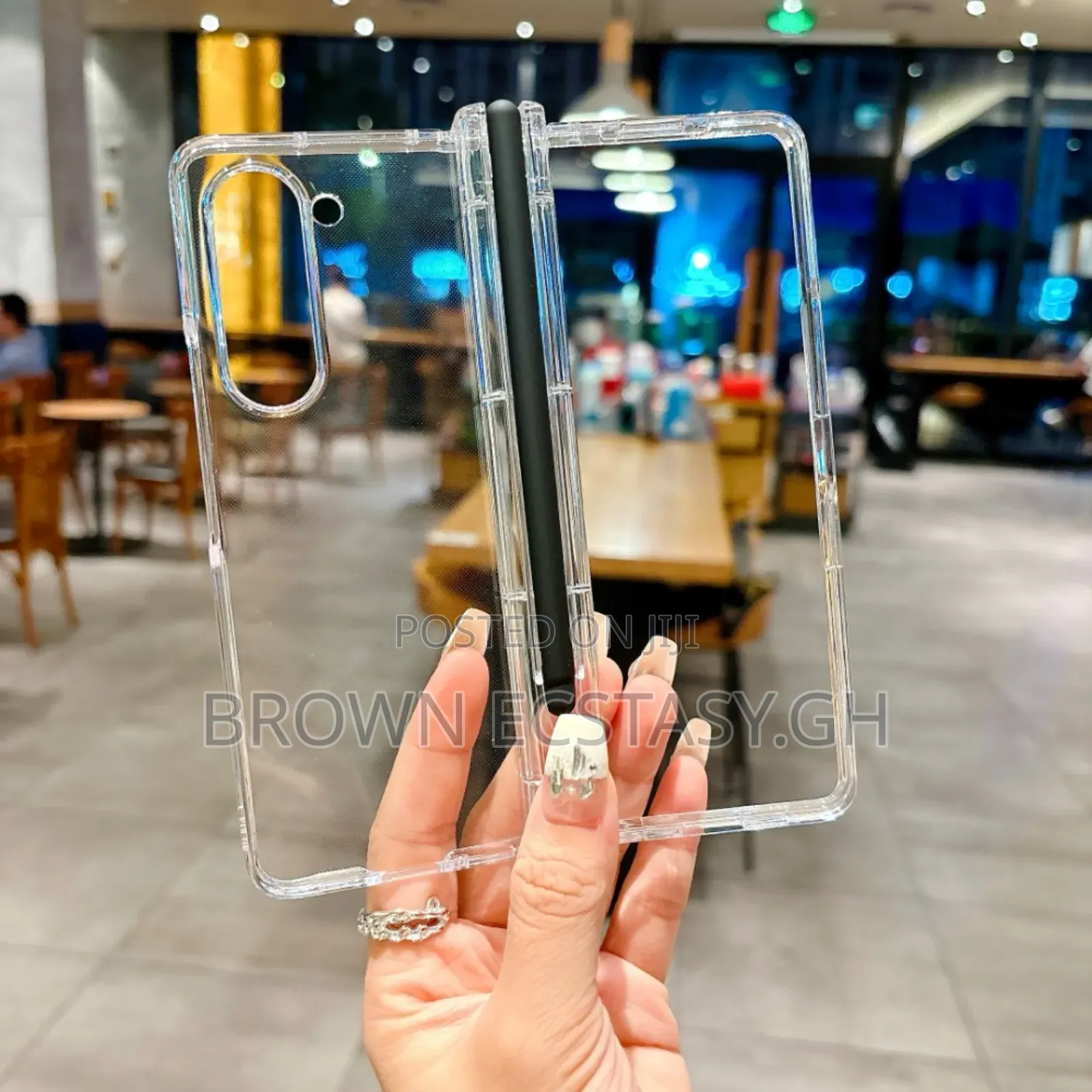 Z Fold 7 Clear S Pen Case With Screen Protector