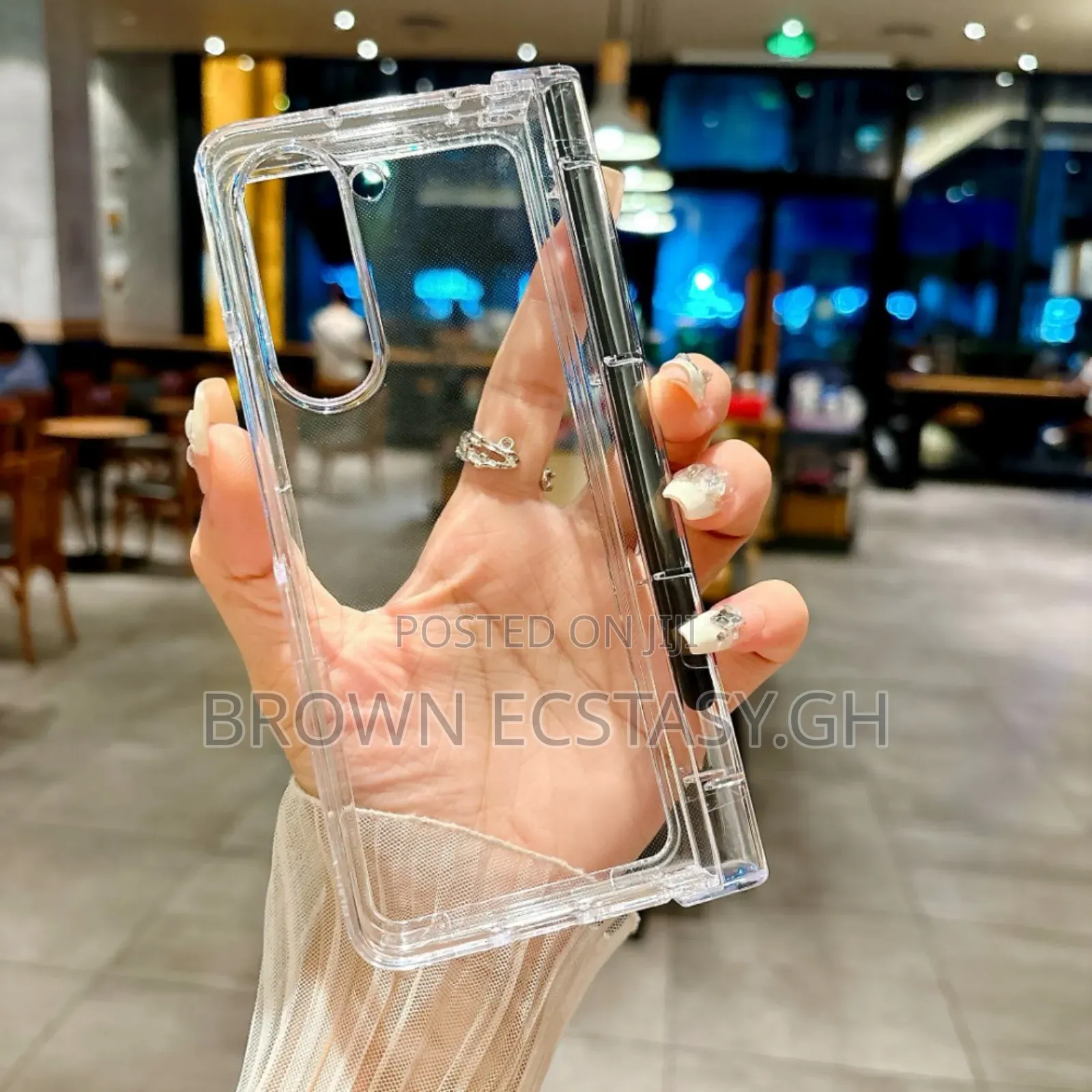 Z Fold 7 Clear S Pen Case With Screen Protector
