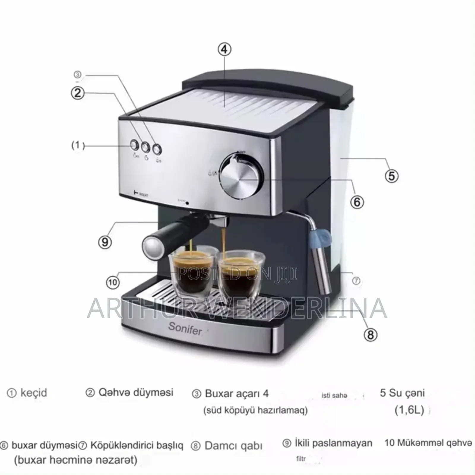 Sonifer Multifunction Coffee Machine High Quality Coffee Maker 850w