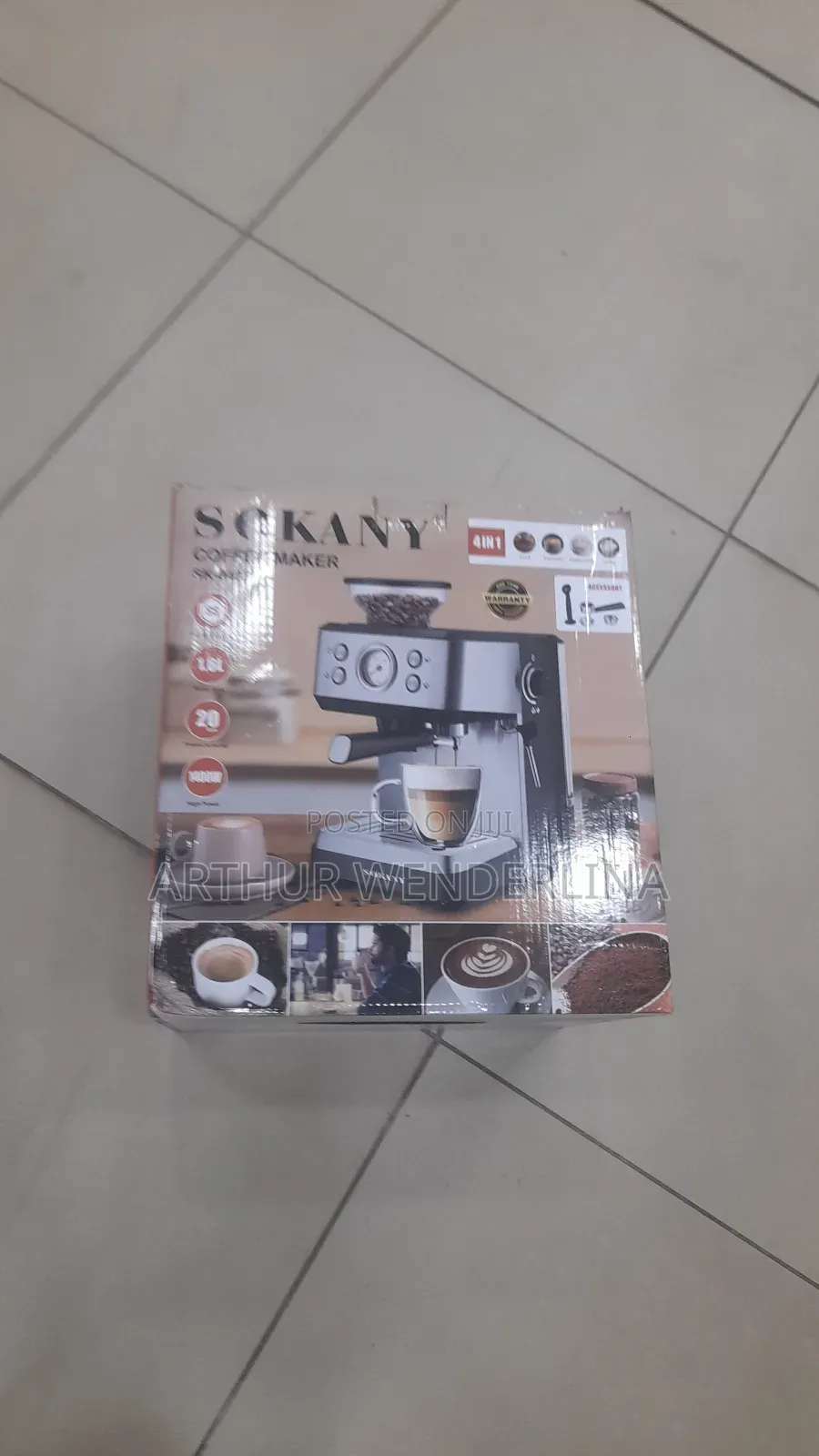 Sokany Sk-04036 4 in 1 Espresso Coffee Machine 1.6l 1400w , 20bar