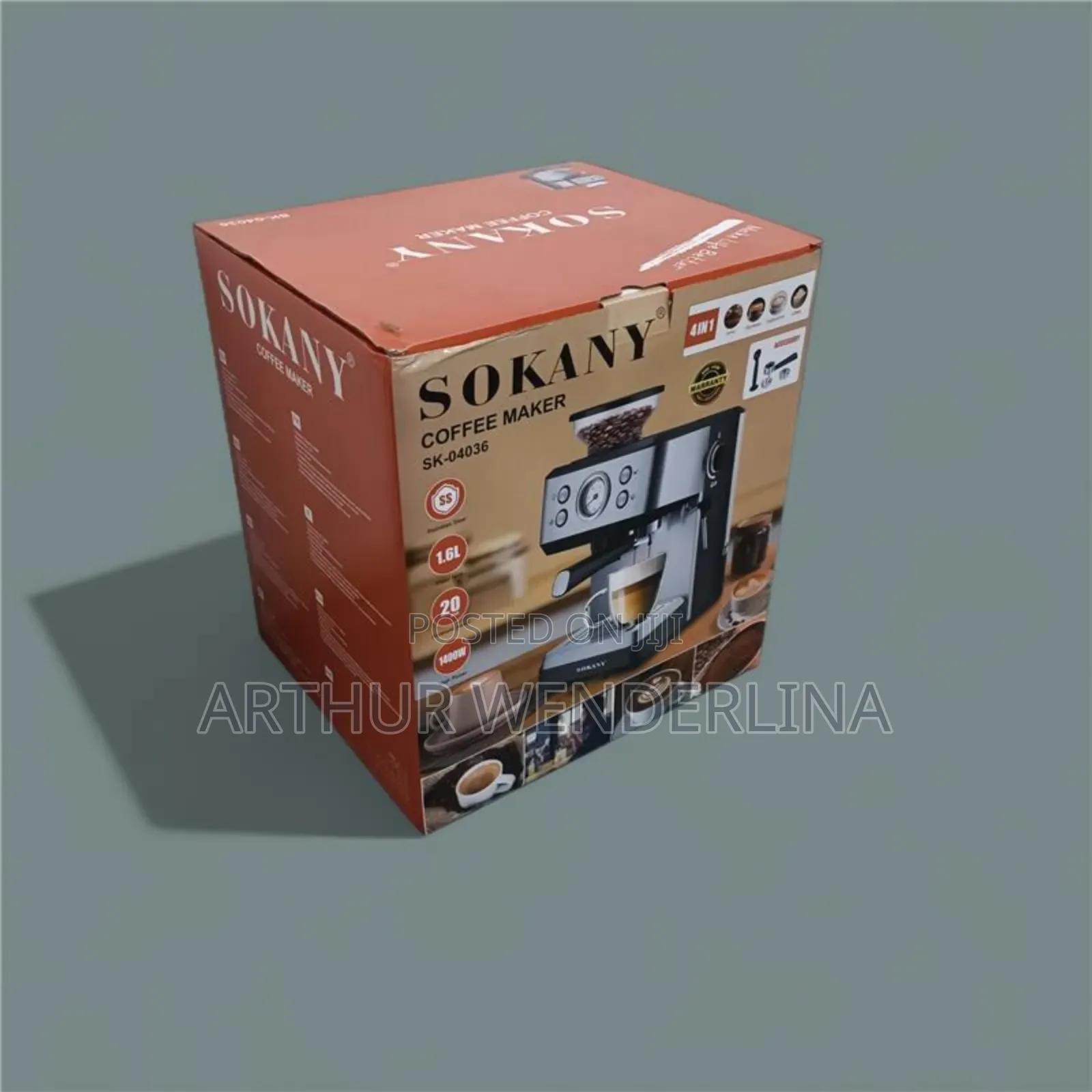 Sokany Sk-04036 4 in 1 Espresso Coffee Machine 1.6l 1400w , 20bar