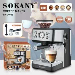 Sokany Sk-04036 4 in 1 Espresso Coffee Machine 1.6l 1400w , 20bar