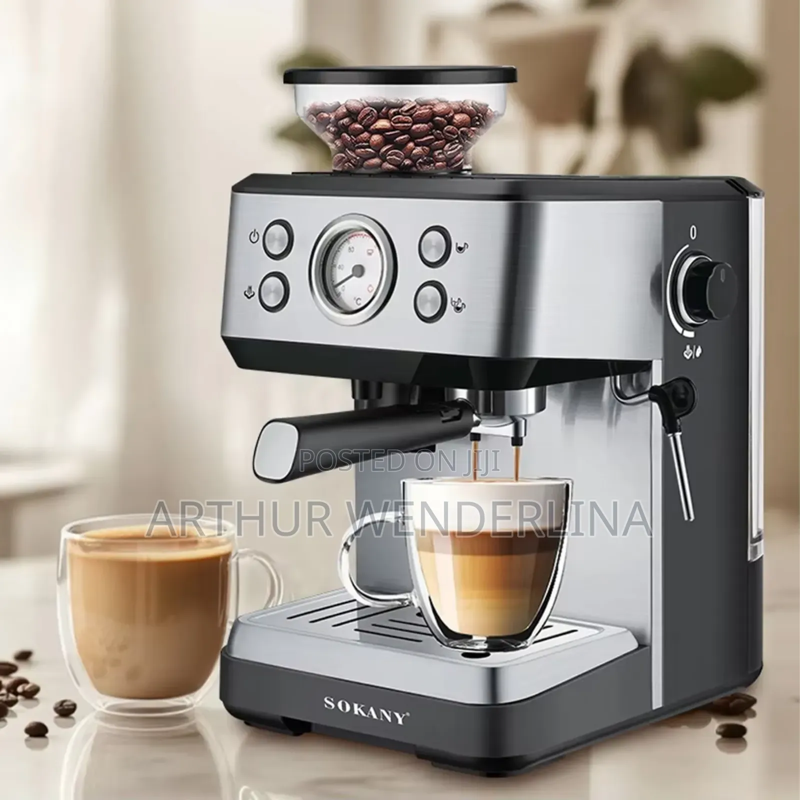 Sokany Sk-04036 4 in 1 Espresso Coffee Machine 1.6l 1400w , 20bar