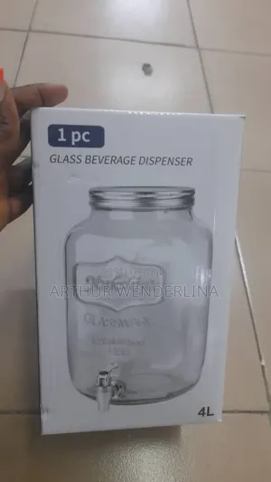 Glass Beverage Or Drink Dispenser With No Stand