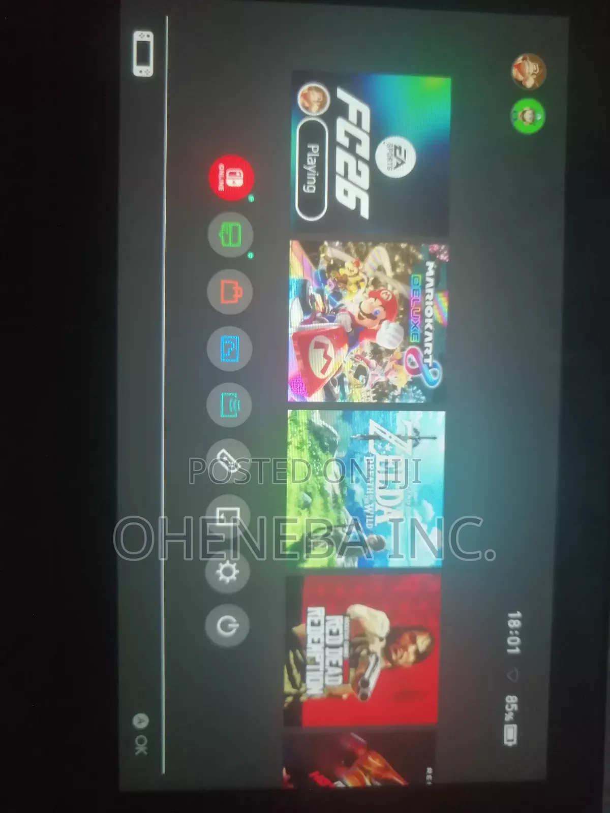 Brand New Nintendo Switch With Fc26 + More Games