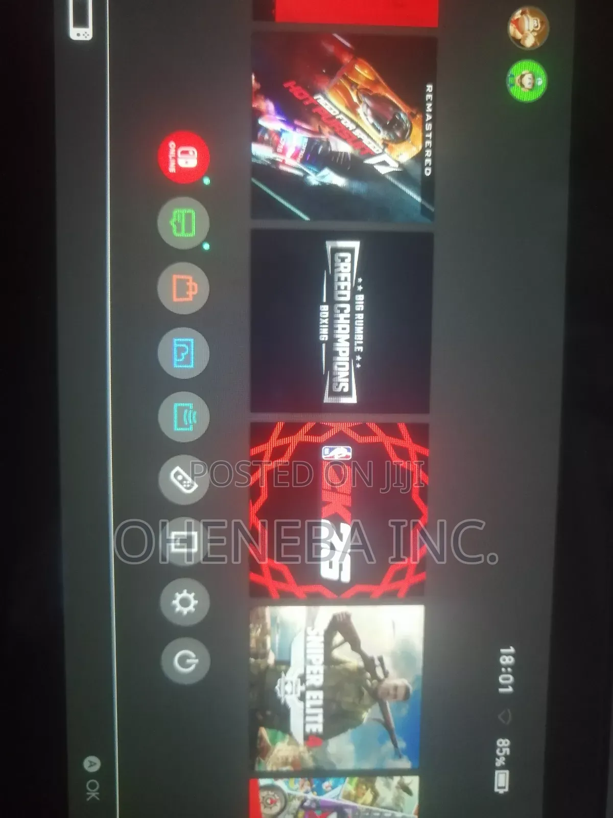 Brand New Nintendo Switch With Fc26 + More Games