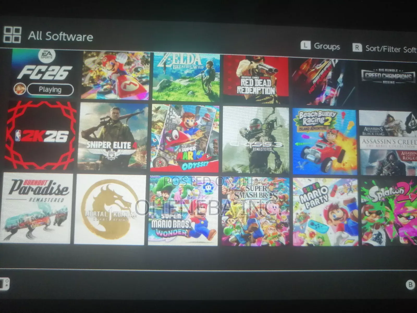 Brand New Nintendo Switch With Fc26 + More Games