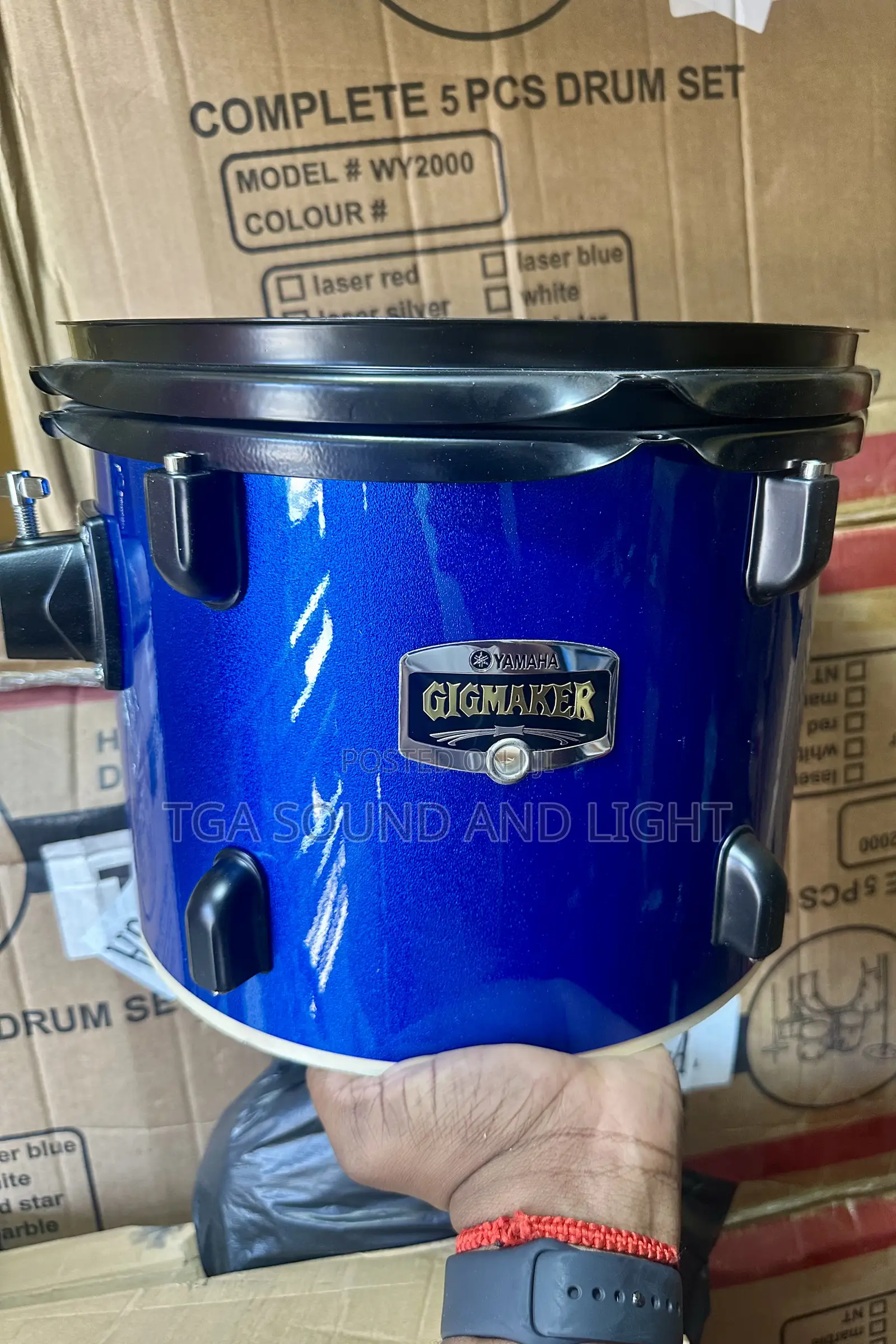 Yamaha Gigmaker 5pcs Acoustic Drum Set - Ultramarine Blue