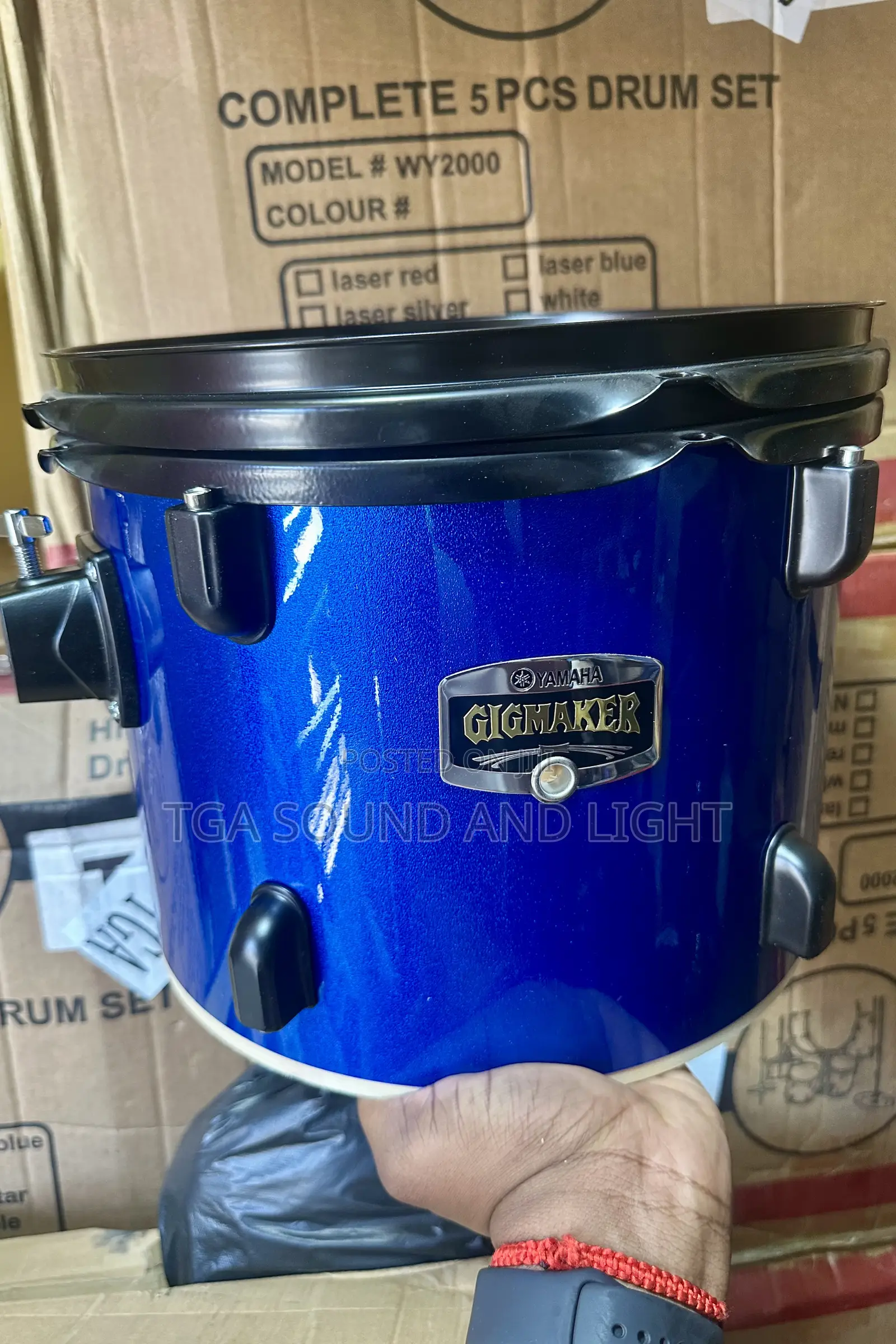 Yamaha Gigmaker 5pcs Acoustic Drum Set - Ultramarine Blue