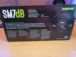 Shure Sm7db Dynamic Vocal Microphone for Streaming, Podcast, Recording
