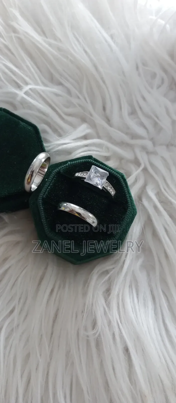 Titanium Steel Silver Wedding Rings