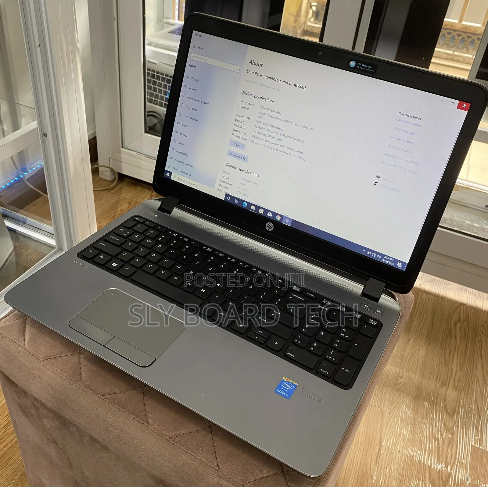 Laptop HP ProBook 450 G2 8GB Intel Core I5 SSD 256GB
