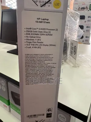 New Laptop HP 8GB Intel Core I3 SSD 256GB