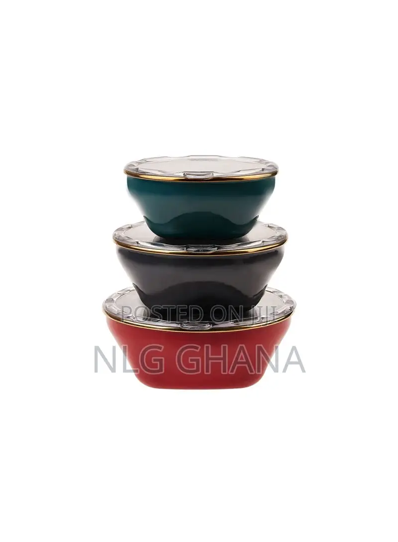 3 Pieces Fancy Storage Containers - Dark Color. Kar1087