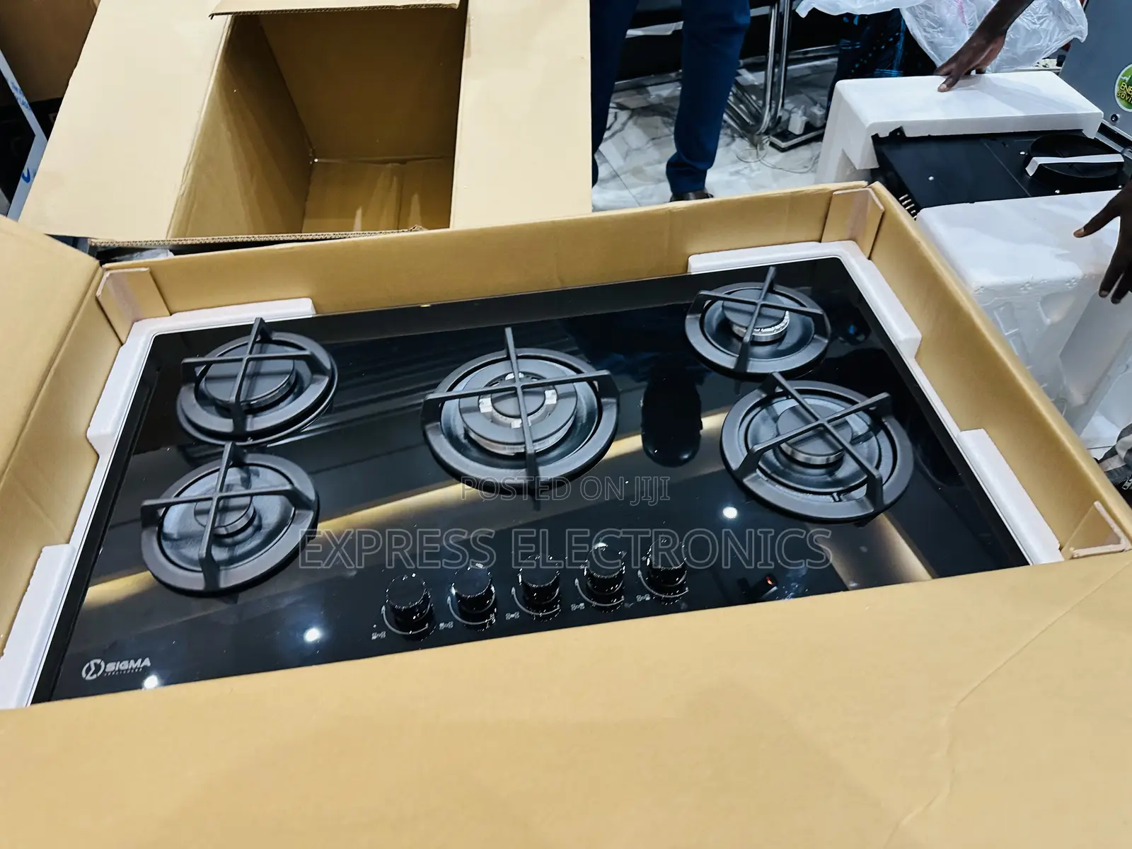 Newly Sealed in Box Sigma Gas Built in Cooker 5burner Black