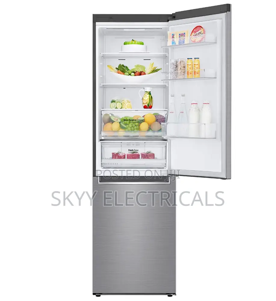 Lg 374l Bottom Freezer Refigerator - Silver