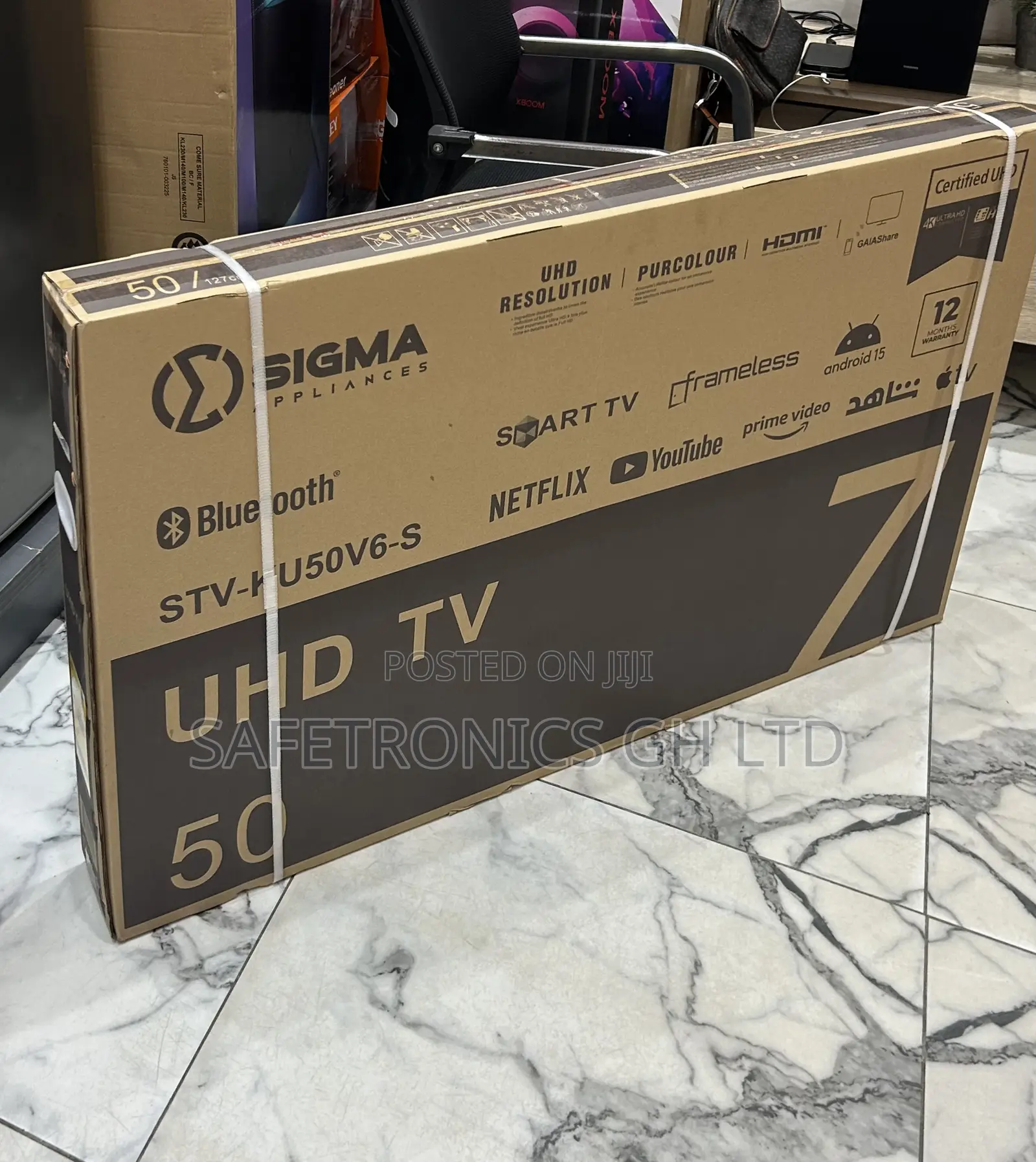 Original Smart Uhd Led Ultra Sigma Sig-Ku5v6-S 50 Inch Best Tv