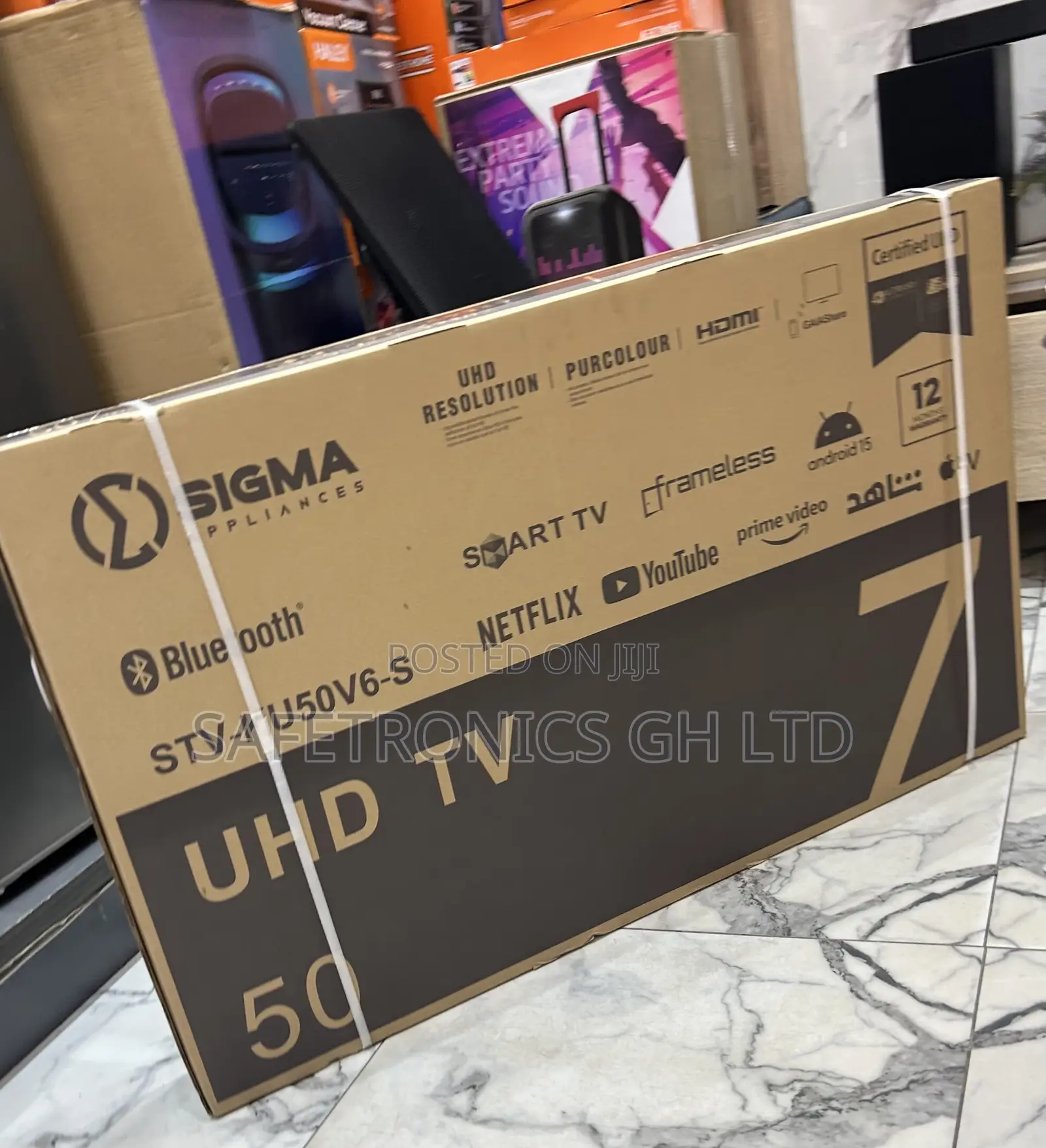Original Smart Uhd Led Ultra Sigma Sig-Ku5v6-S 50 Inch Best Tv