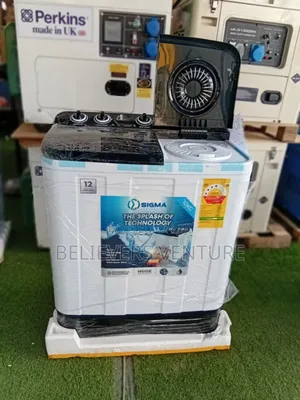 White and Black in Colour the New Sigma Washing Machine 10.0kg